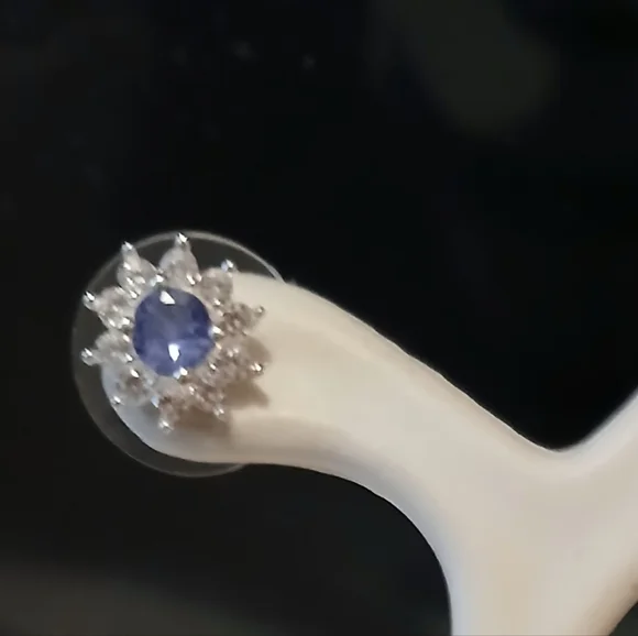 Tanzanite earrings - Picture 3 of 6